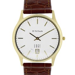 Titan Edge Men Silver Analogue watch NL1683YL01-11