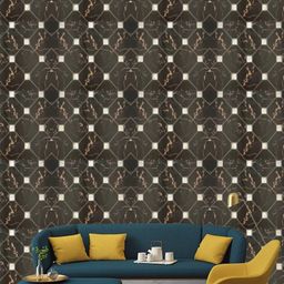 Jaamso Royals Black Brick Stone Self Adhesive Wallpaper-image-8