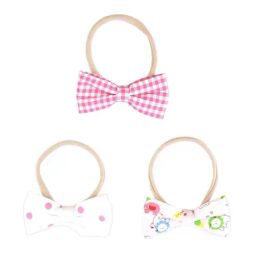 Choko Multicolour Printed Hair Band - Pack of 3-16