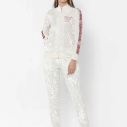 Sweet Dreams Off-White Printed Track Suit-image-7