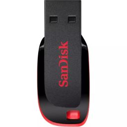 SanDisk Cruzer Blade 8 GB USB 2.0 Red & Black Pen Drive, SDCZ50-008G-I35-0