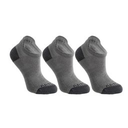 Domyos By Decathlon Set of 3 Grey Solid Ankle-Length Yoga Socks-33