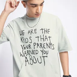 glitchez Street Vibe Typography Printed Kangaroo Pocket Oversized Sweatshirt-image-95