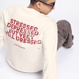 glitchez Urban Essential Typography Printed Oversized Sweatshirt-picture-8