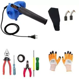 Hillgrove 800 W 18000 rpm Electric Suction Dust Cleaner Air Blower Combo, HGCM258M1-17