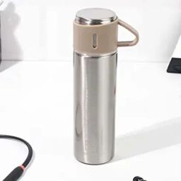 The Indus Valley Silver Stainless Steel Vaccum Insulated Flask With Drinking Mug (0.5 L)-48