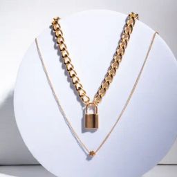 Priyaasi Golden Dual-layered Floral Princess Necklace-image-29