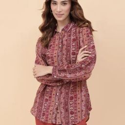 Fabindia Pink Printed Shirt-image-90