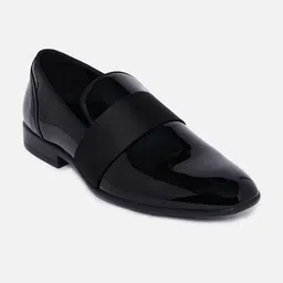 ALDO Men Black Solid Formal Leather Slip On Shoes-image-26