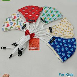 PRIVIU Kids Pack of 5 Printed 4-Ply Reusable N95/KN5 Mask-30