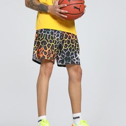 Puma Men Melo Alien Skins Printed Oversized Fit Basketball Shorts-11