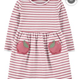 Carter's Apple Jersey Dress - Pink-image-48