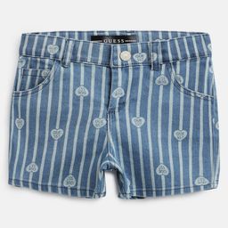 Guess Heart And Striped Designed Short - Blue-image-92