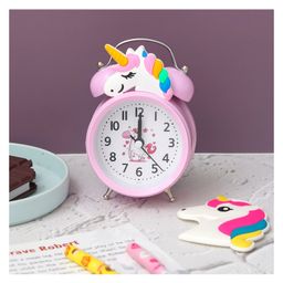 The Procure Store Cute Alarm Clock with Unicorn Motif- Pink-14