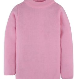 RVK Full Sleeves Solid Stretchable Skivvy Pullover Sweater - Baby Pink-picture-40