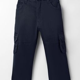 Rikidoos Cotton Solid Cargo Trousers - Black-image-54