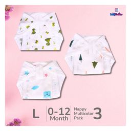 LazyToddler Muslin Nappy Set of 3 Large (LO)-20