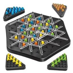 YAMAMA Puzzle Geometry Chess Game Toys For Kids Fun Entertainment Learning & Educational Chain Triangle Chess Game - Multicolor-picture-4