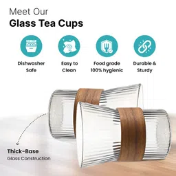 The Better Home Transparent Glass Core Set of Cups and Mugs image 3