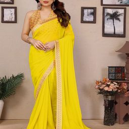 CATCHY FOREVER Poly Georgette Saree-image-81