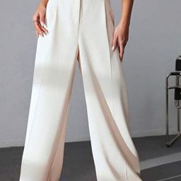 BROADSTAR Women Smart High-Rise Easy Wash Pleated Trousers-image-89