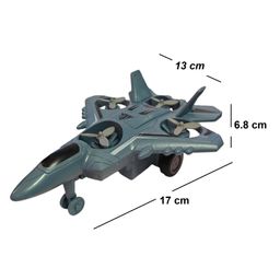new pinch New PinchABS Plastic Diecast Military Airplane Aircraft Inertia Powered Warplane with Rotating Fan-Pack of 1 random color dispatch image 3