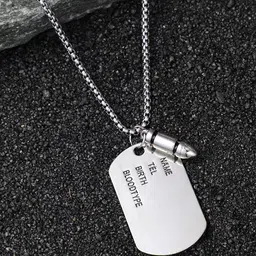 French Accent Silver-Plated Pendant With Chain-image-57