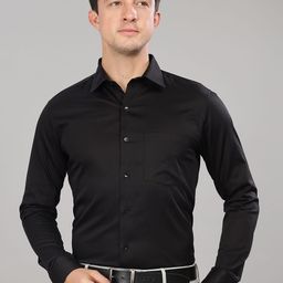 Infinity Trnd Men Comfort Spread Collar Solid Cotton Formal Shirt-image-51