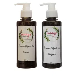 Inaaya Organics Set of Earthy Green Organic Face Wash & Saffron Milk Body Wash-picture-19