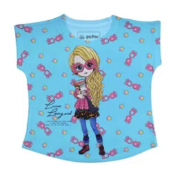Harry Potter Blue Printed Regular Top-picture-29