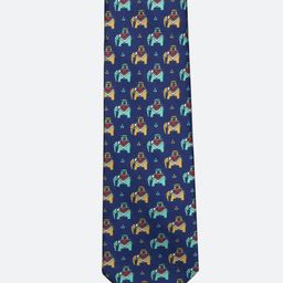 Tossido Men Blue & Yellow Printed Broad Tie-picture-14