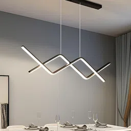KINIS Black & White Aluminium Quirky Abstract Shaped Ceiling Lamp-image-17