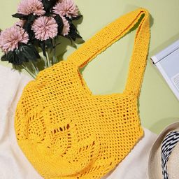 Magic Needles Yellow Shopper Shoulder Bag-49