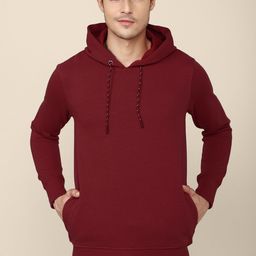 Free Authority Men Red Hooded Sweatshirt-image-65