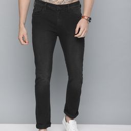 HERE&NOW Men Black Skinny Fit Mid-Rise Clean Look Stretchable Jeans-image-68