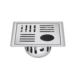 Sanjay Chilly Square Maze Gypsy Golden Floor Drainer with Cockroach Trap and Pipe Hole Silver 127 x 127 mm, ‎SCCT-SMG-GS-127-image-99