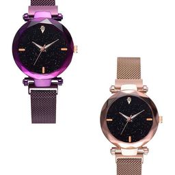 THE SHOPOHOLIC Women Set of 2 Dial & Stainless Steel Analogue Watch S-450-451-image-12