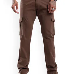 WROGN Men Straight Fit Cargos Trousers-picture-7