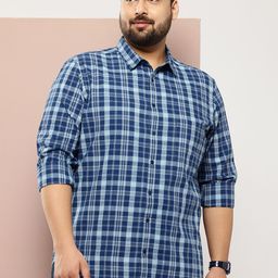 Sztori Men Plus Size Checked Casual Shirt-picture-12