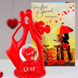 Archies Multicoloured Couple Figurine with Greeting Card-image-62