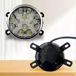Auto Pearl 12 LED DRL Metal Fog Light Compatible For Tata Zest, Drl12LedSwiftX_Zest (Set of 2) image 3