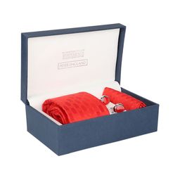 Peter England Men Red Patterned Accessory Gift Set-image-94