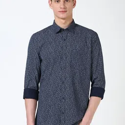 Peter England Casuals Men Slim Fit Floral Opaque Printed Casual Shirt-image-83