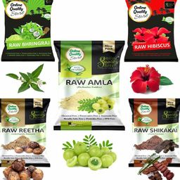 Online Quality Store Set Of 5 Pure And Natural Powder For Hair - 100g Each-12