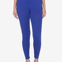 Vami Women Navy Blue Solid Ankle-Length Leggings-image-38