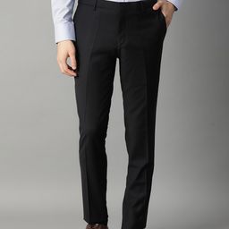 Bruun & Stengade Men Black Slim Fit Solid Formal Trousers-image-8