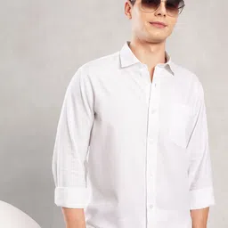 Nautica Solid Regular Fit Shirt-image-7