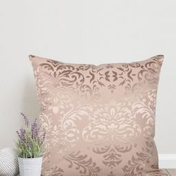 Home Peach & Gold Toned Ethnic Motifs Cotton Square Cushion Cover-image-40