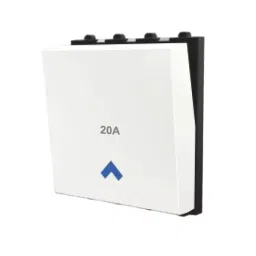Cona ESTELLA 1 Way Switch With Blue LED Indicator 20 A White 18041-88