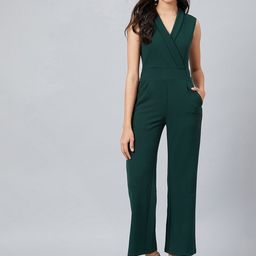 Athena Women Green Solid Basic Jumpsuit-picture-48